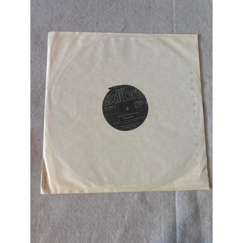Ex Libris Mozart Ouverturen Basler Sinfonie-Orchester  LP EL 16 653 Black Good